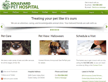 Tablet Screenshot of boulevardpethospital.com